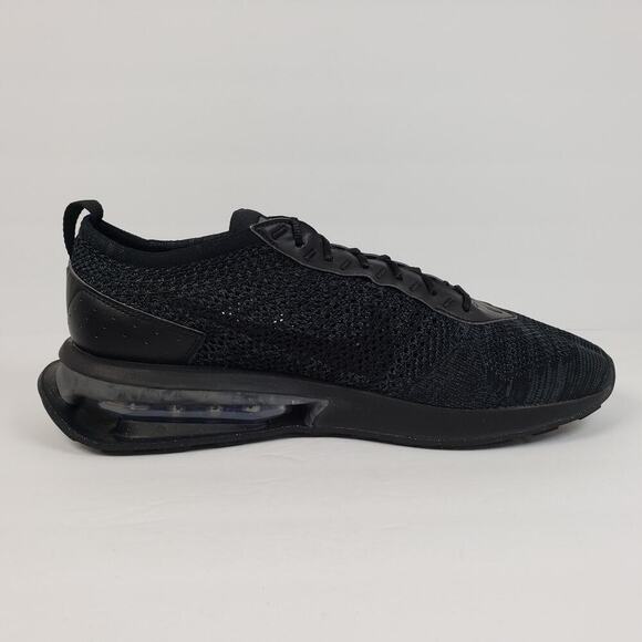 Nike Air Max Flyknit Racer Mens Size 13 Triple Black Running Sneaker Shoes main image 4